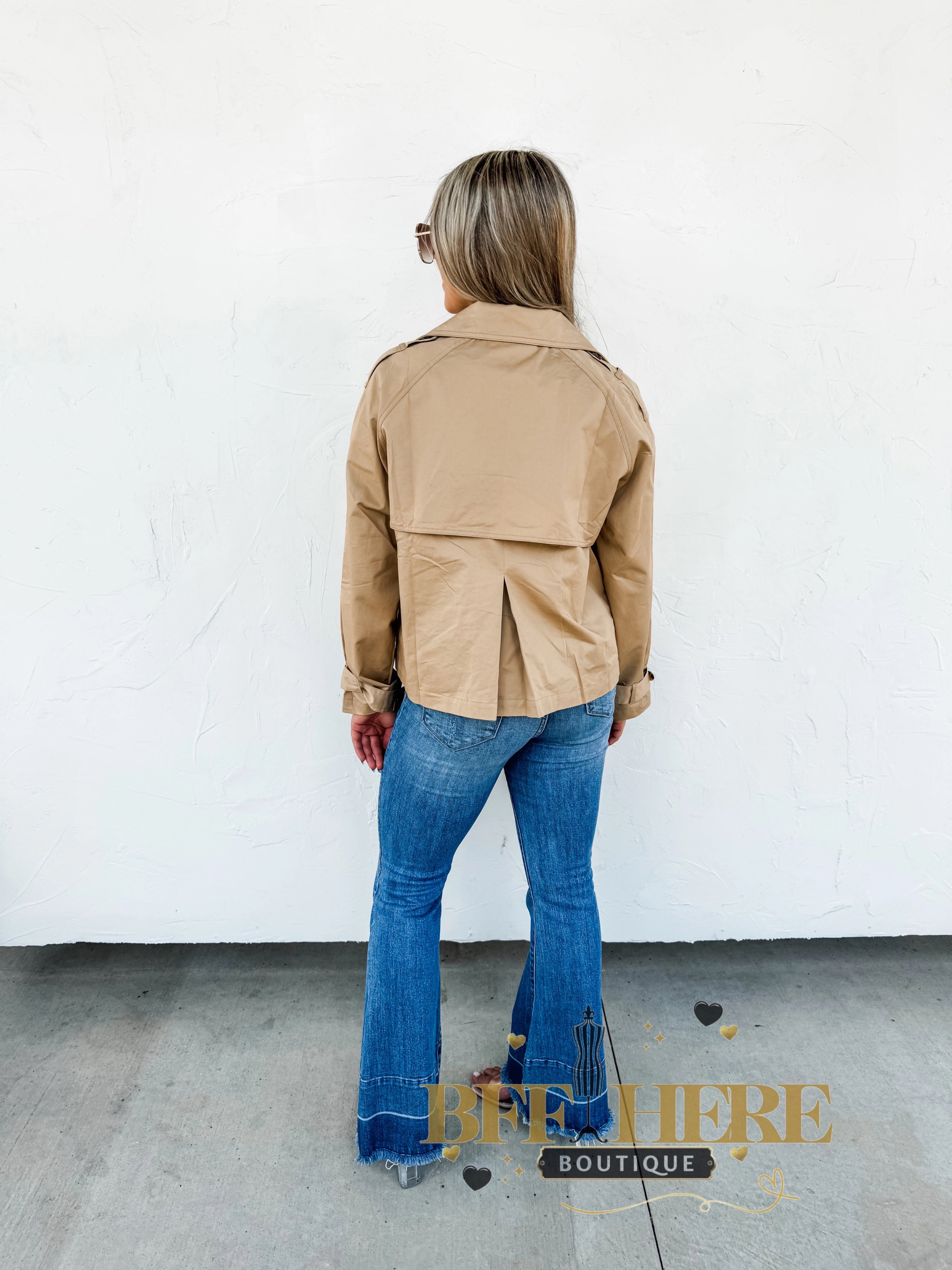 Rossi Crop Trench Coat by Blakeley - BFF Here