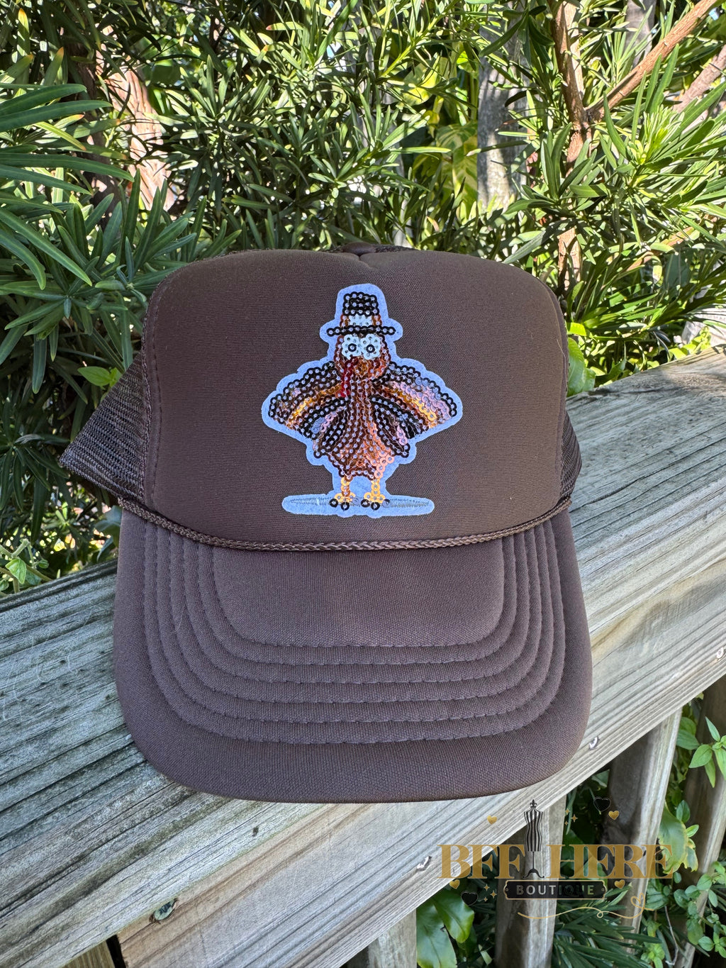 Gobble Gobble Turkey Vintage Hat - BFF Here