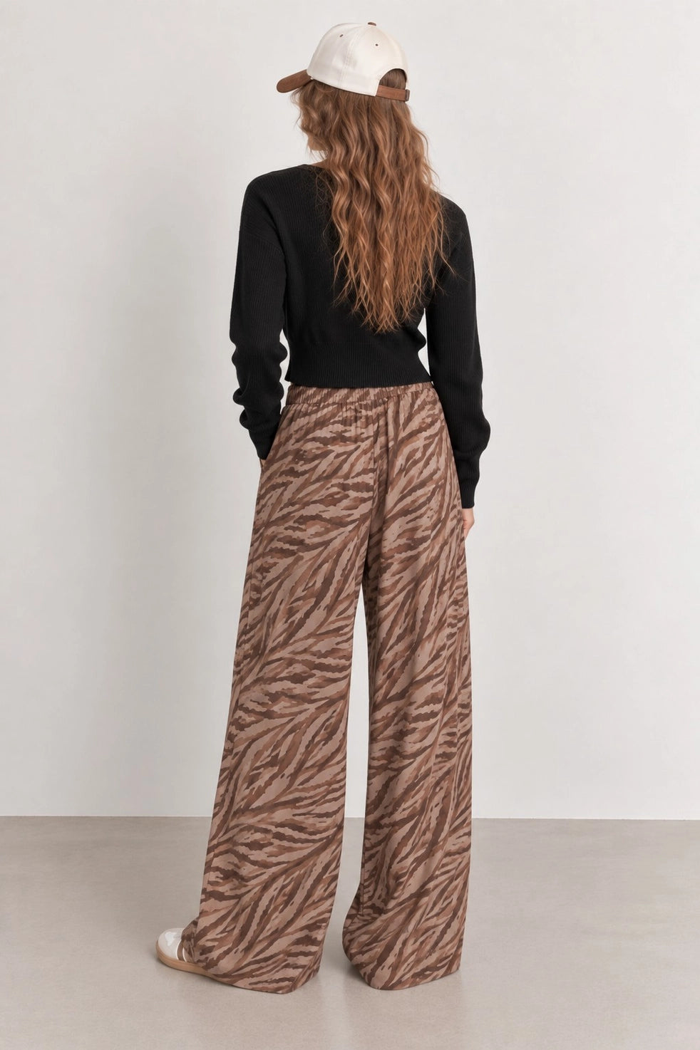 PREORDER: Zebra Print Wide Leg Pants by Jade by Jane (ETA: November)