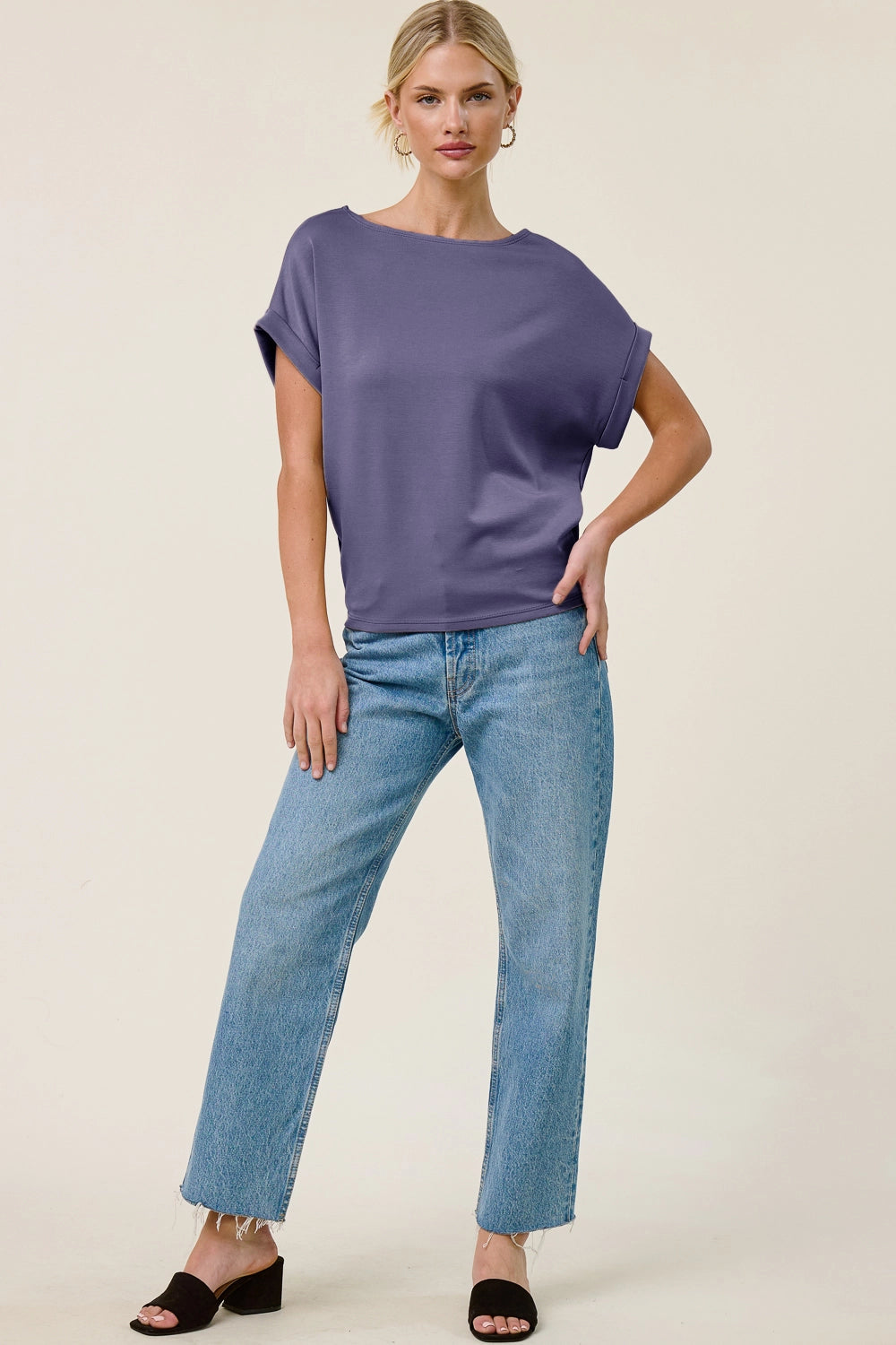 Cuff Sleeve Dolman Scuba Top by Charlotte Avery (ETA: 2-3 weeks) - BFF Here