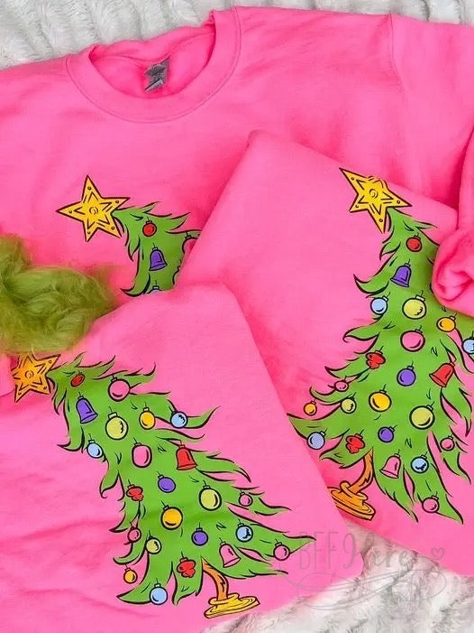 Who Christmas Tree Sweatshirt - BFF Here