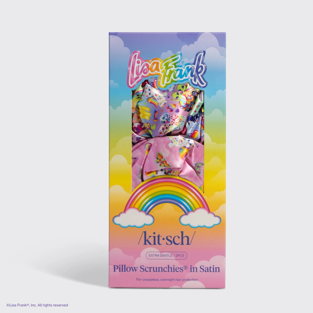 Lisa Frank X Kitsch Pillow Scrunchies® in Satin in the Fantastic World of Lisa Frank (Ships Mid December)