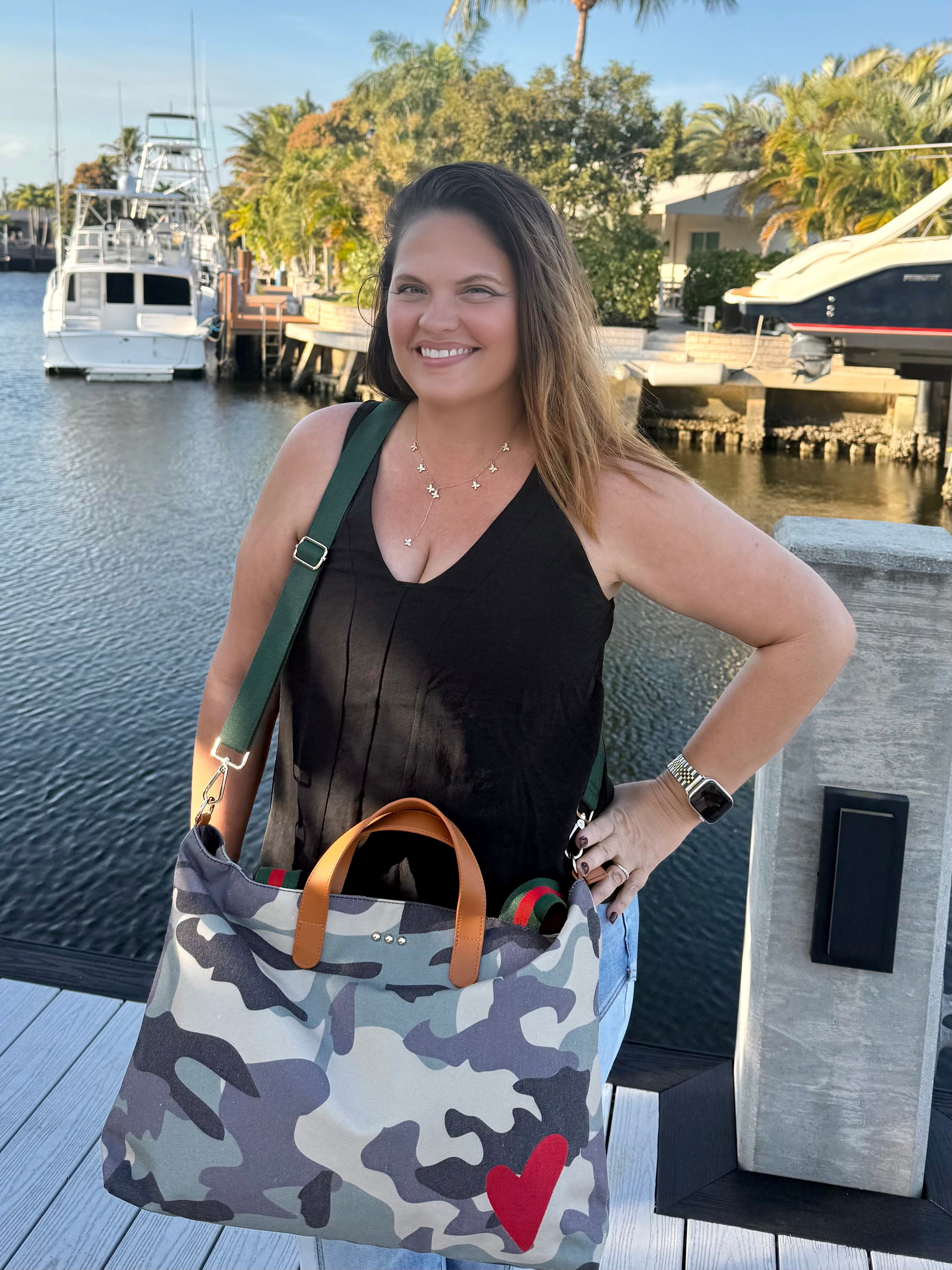 Chelsie Canvas Tote by Pretty Simple - BFF Here