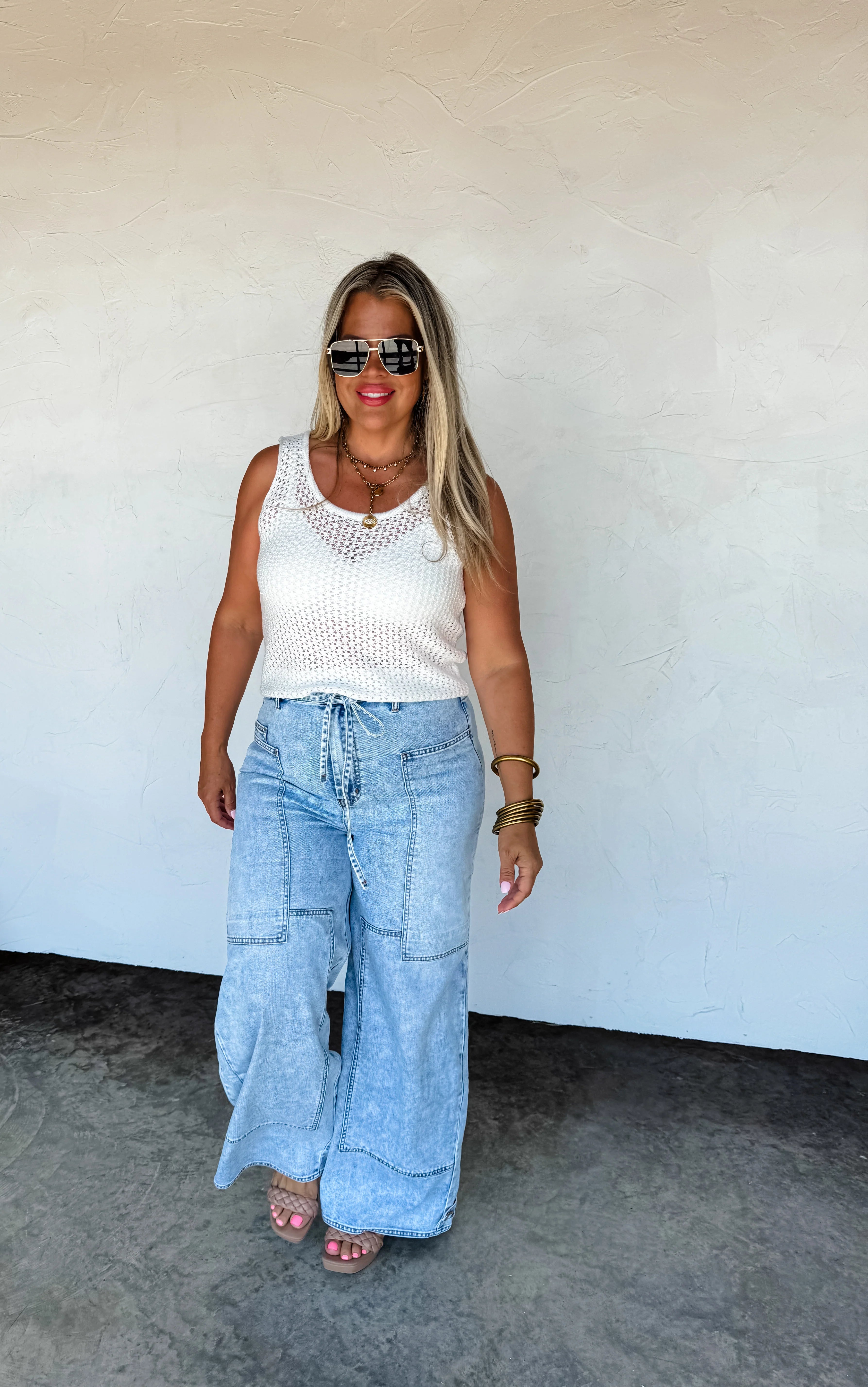PREORDER: Jovie Tie Waist Jeans  by Blakeley (ETA: May) - BFF Here
