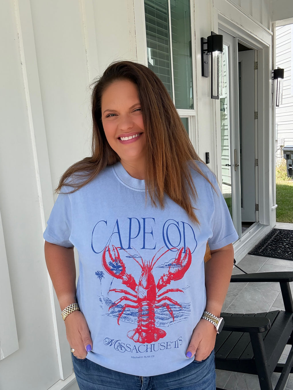 Cape Cod Mock Neck Tee by Southern Bliss (ARRAY) - BFF Here