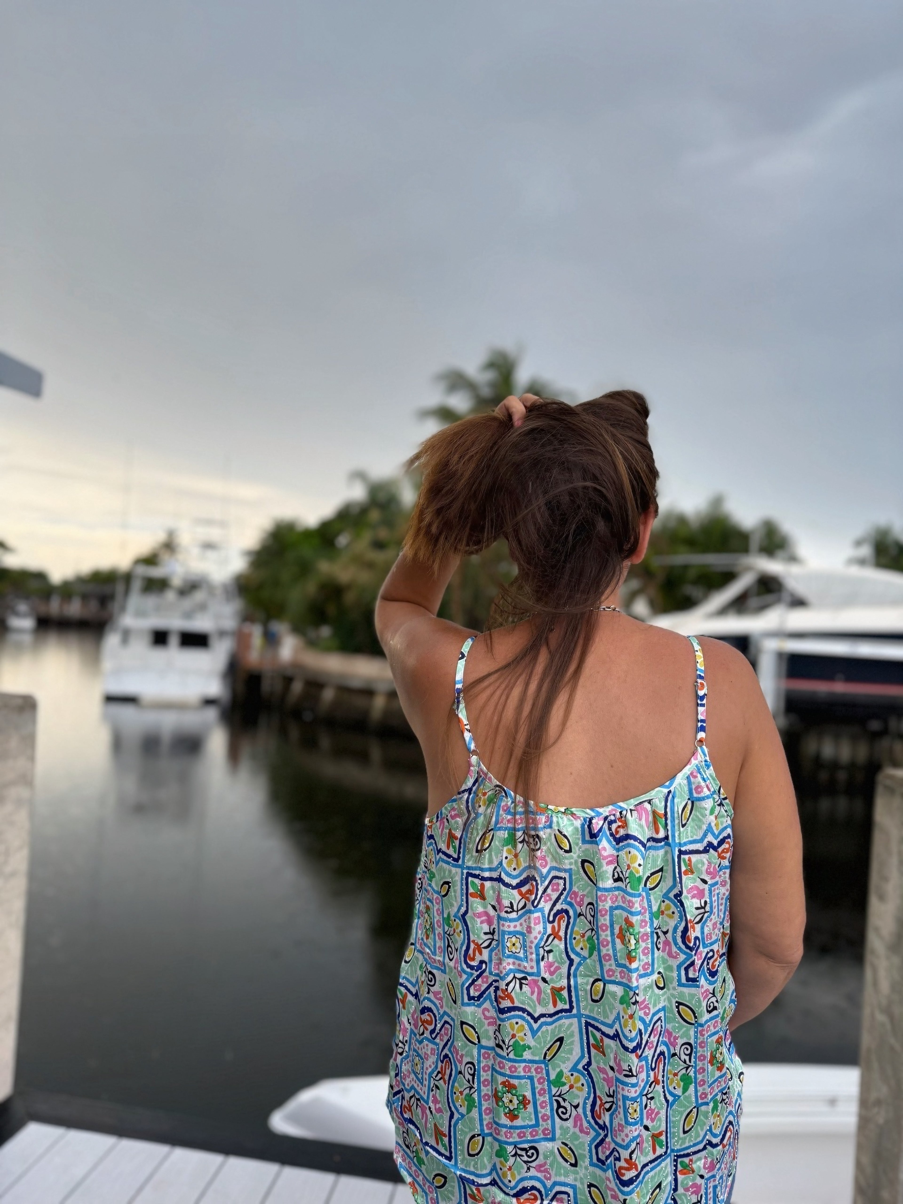 Santorini Mosaic Tank - BFF Here