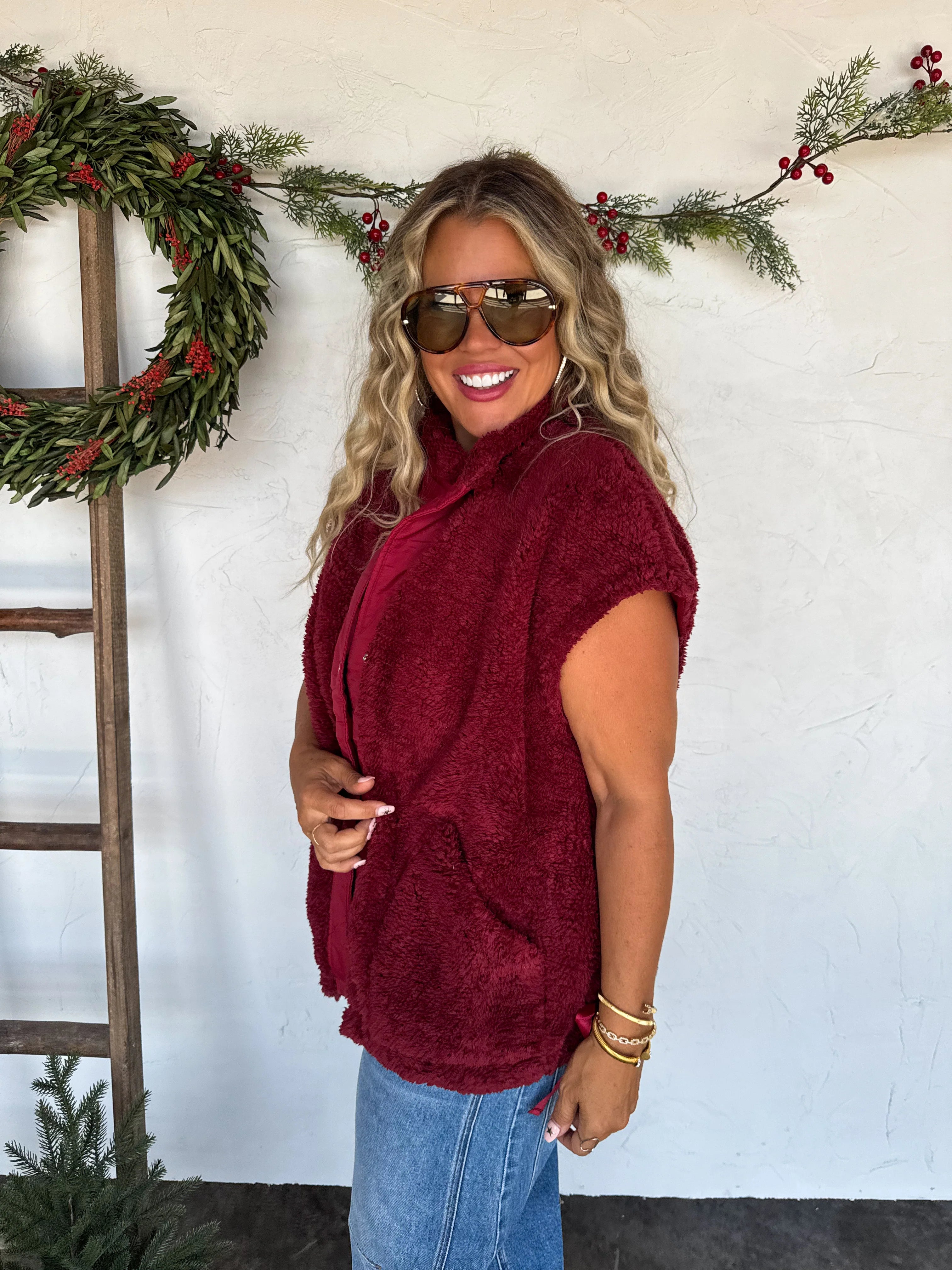 PREORDER: Linden Sherpa Vest by Blakeley (ETA: End of November) - BFF Here