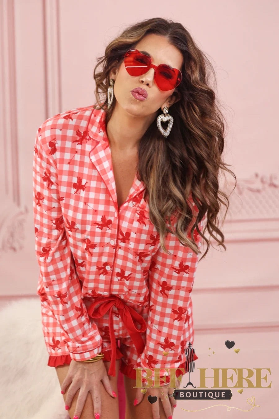 Cuter Than Cupid Ruffle Pajama Set by Jess Lea - BFF Here