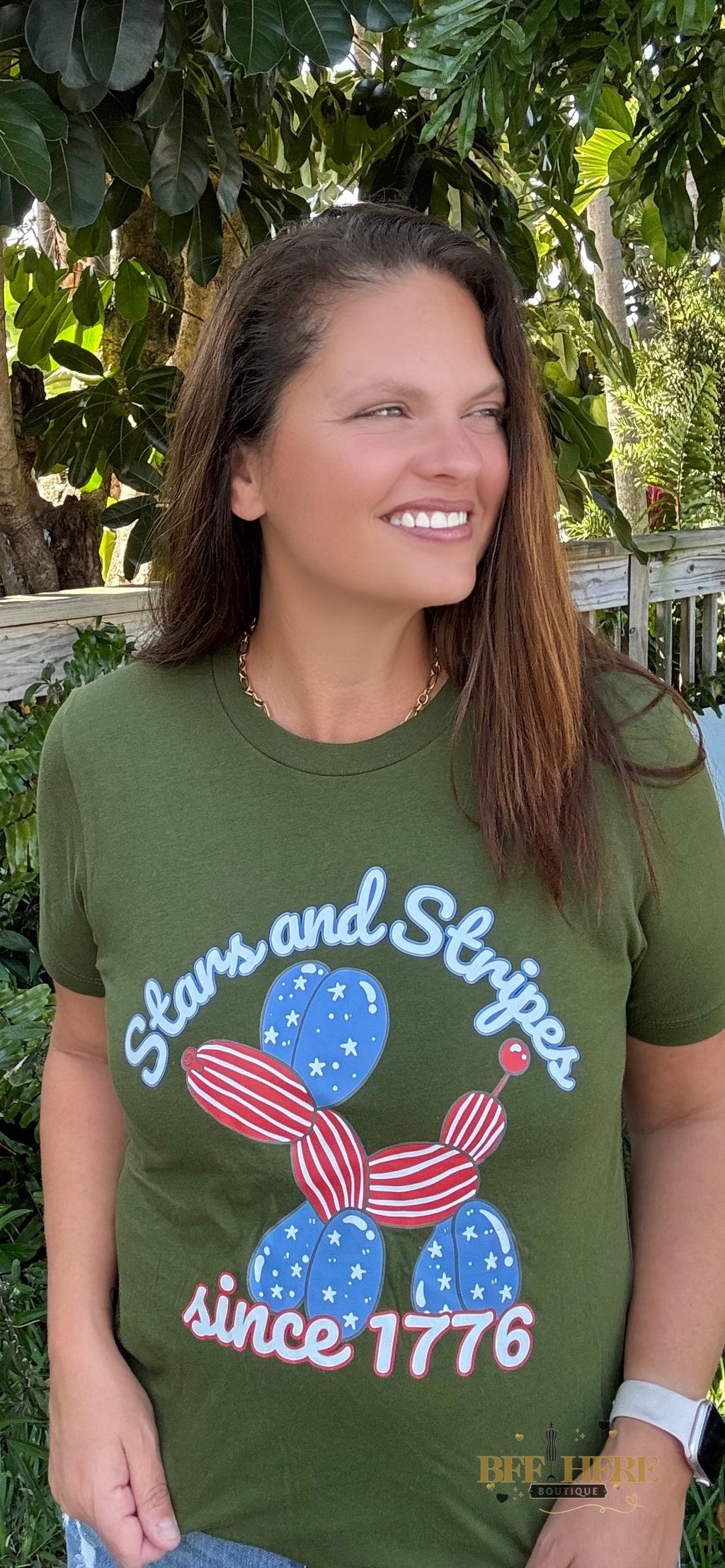 All-American Balloon Dog Tee - BFF Here