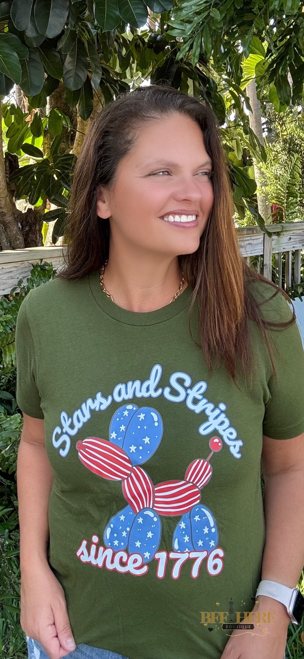 All-American Balloon Dog Tee - BFF Here