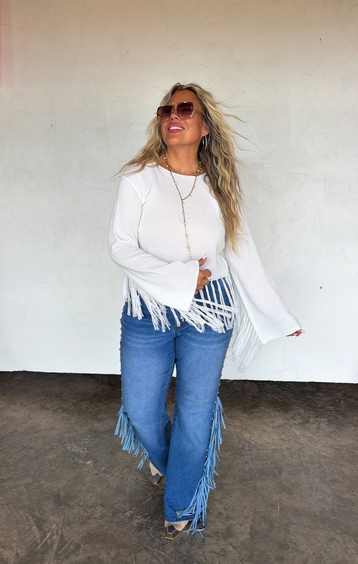 PREORDER: On The Fringe Flare Jeans by Blakeley (ETA December)