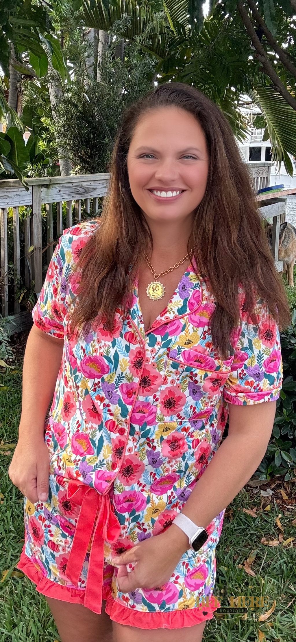 Fields of Floral Ruffle Pajama Set by Jess Lea - BFF Here