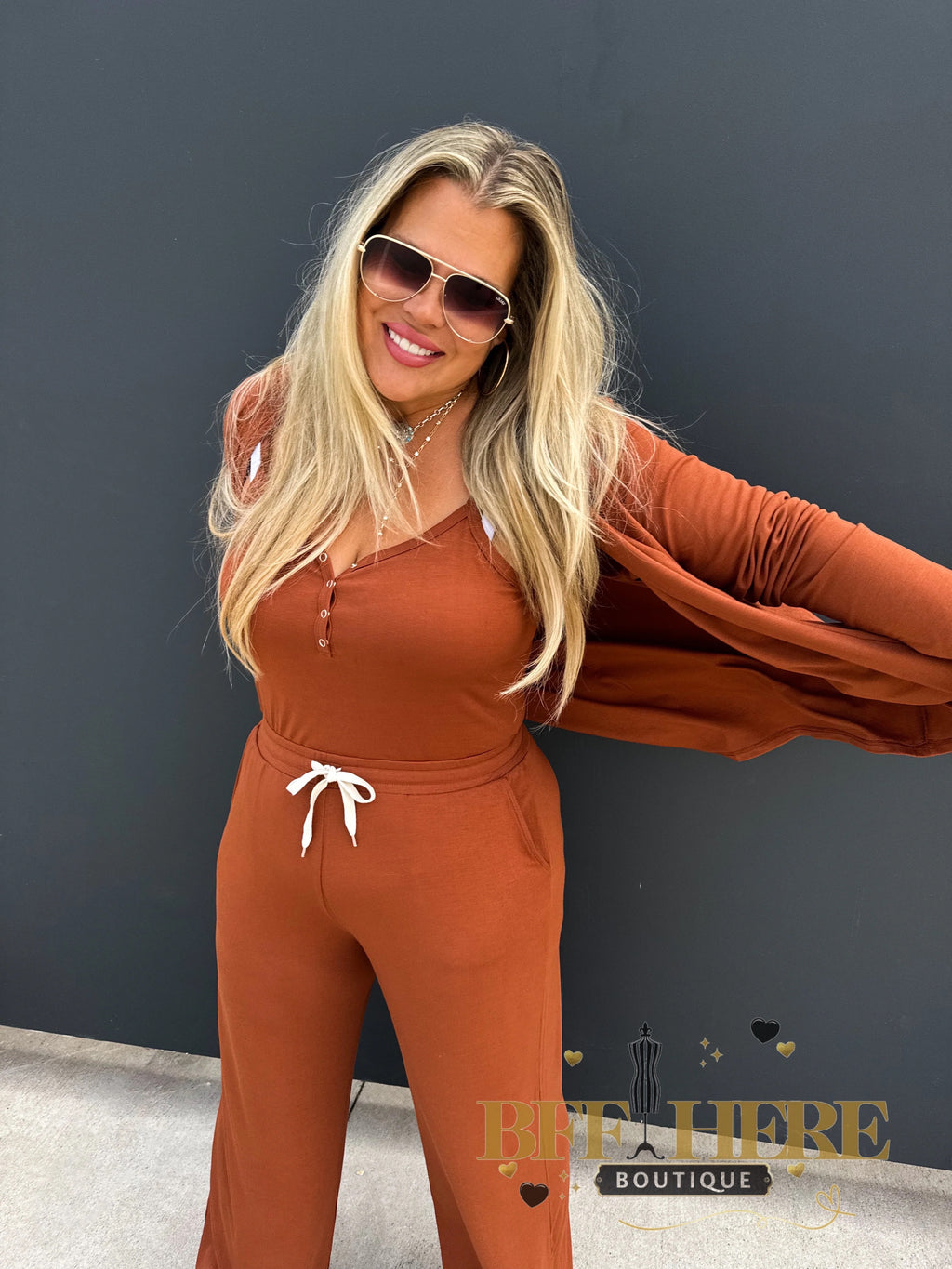 Soft Landing Romper & Cardigan Set by Blakeley - BFF Here