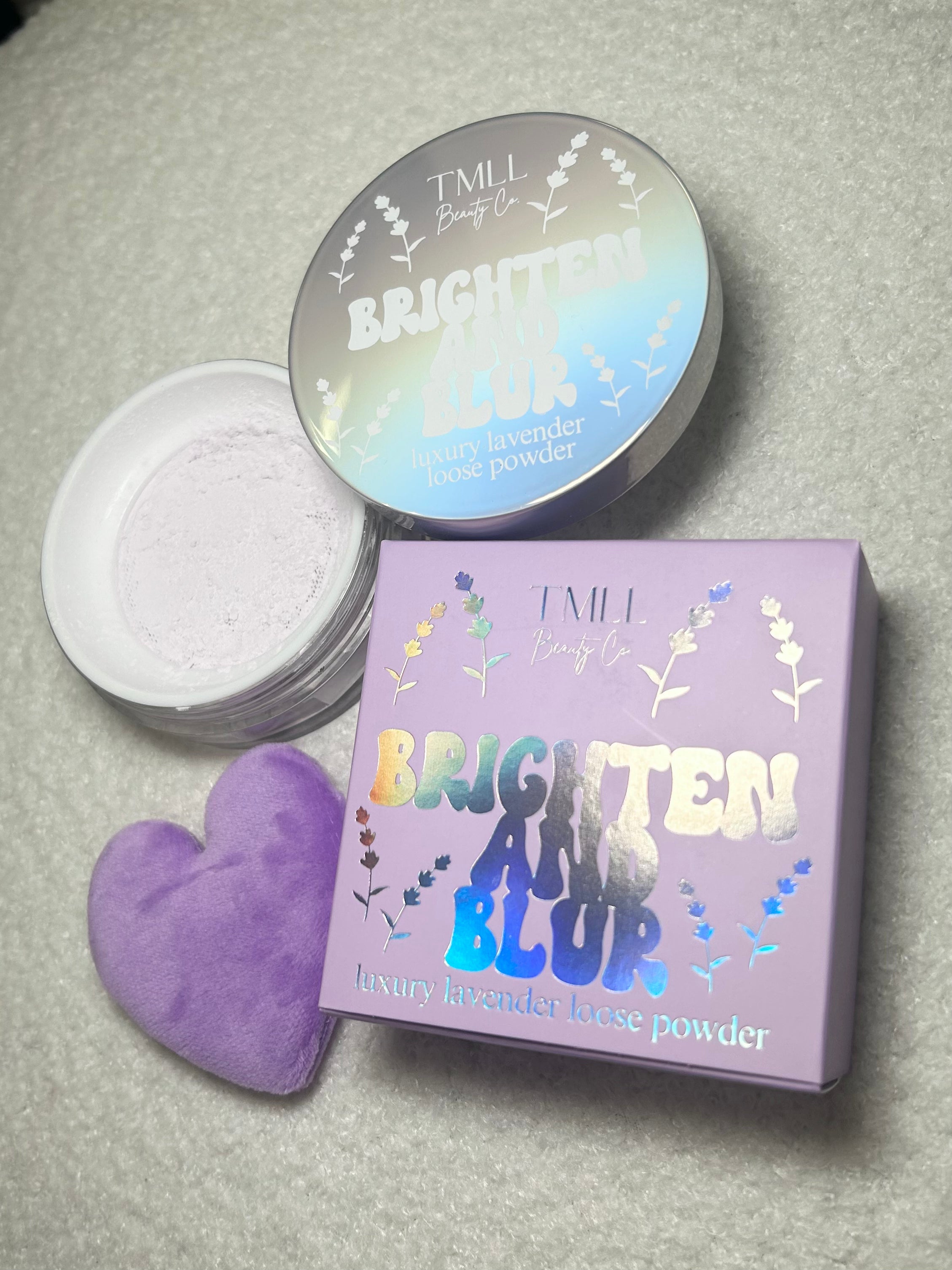 Brighten & Blur Lavender Setting Powder by TMLL Beauty (Ships 2-3 weeks)
