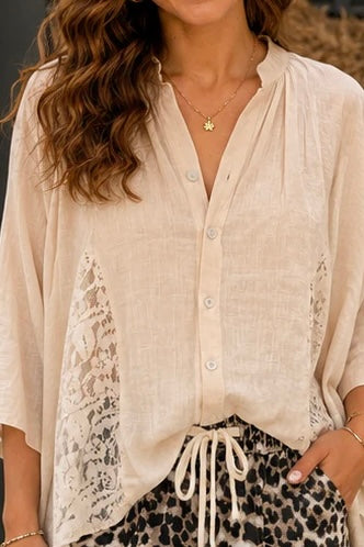 PREORDER: Ivory Garden Floral Lace Blouse (ETA: August)
