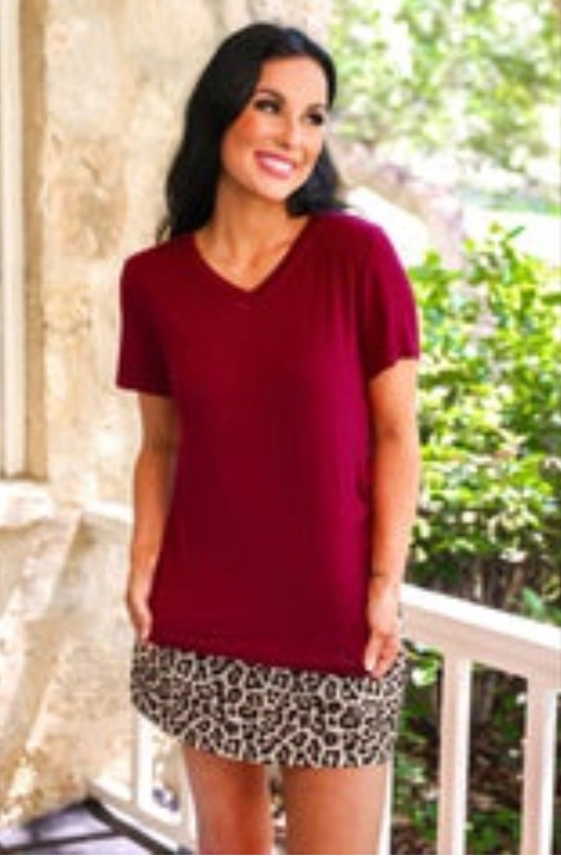 PREORDER: Jess Lea Basic Tee / Burgundy by Jess Lea (ETA: July)