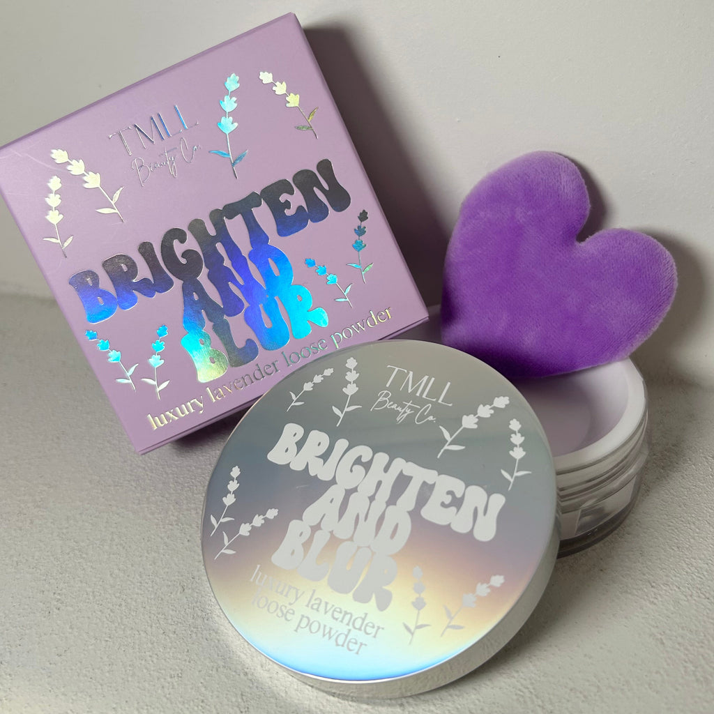 Brighten & Blur Lavender Setting Powder by TMLL Beauty (Ships 2-3 weeks)
