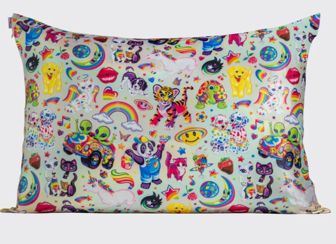 Lisa Frank X Kitsch Satin Pillowcase - the Fantastic World of Lisa Frank - BFF Here