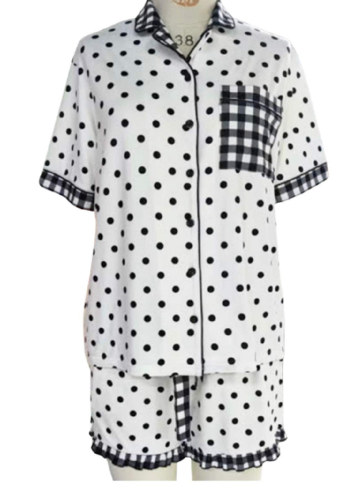 PREORDER: Gingham Polka Dot Ruffle PJ Set by Jess Lea (ARRAY) / ETA: June - BFF Here
