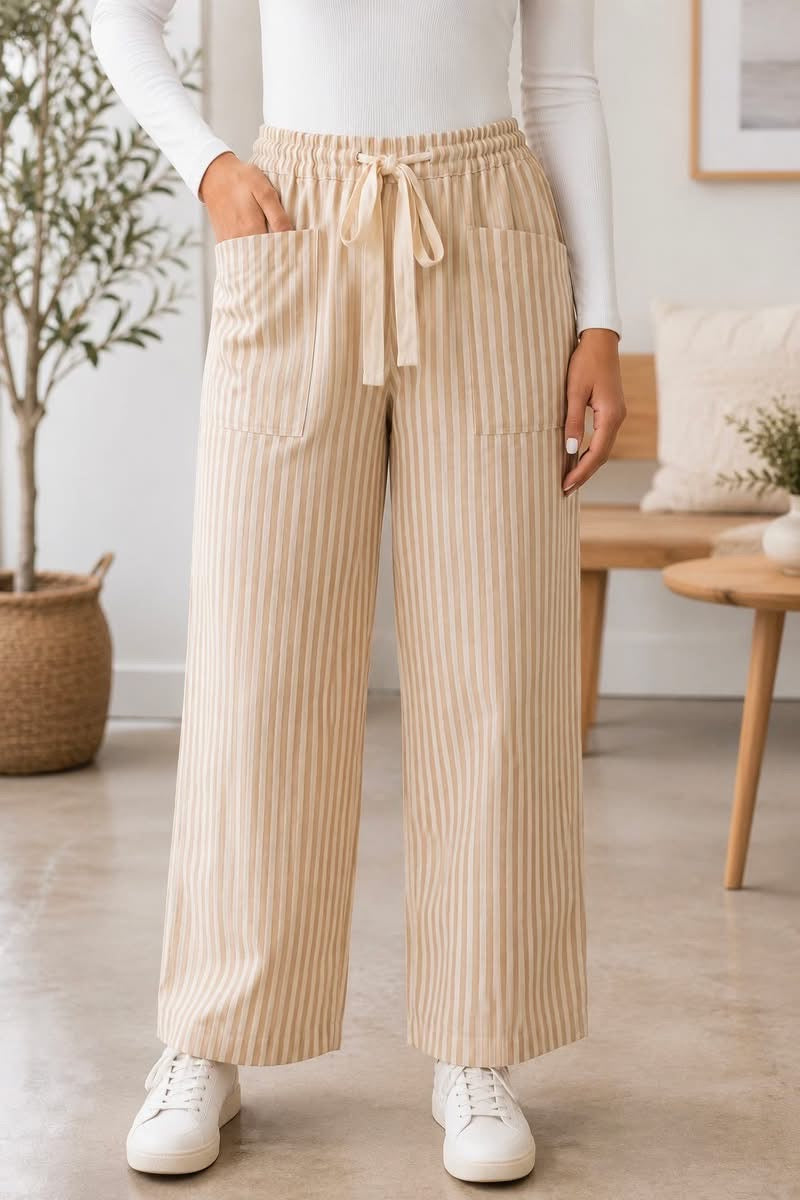 PREORDER: Apricot Weekend Stripe Pants (ETA: September)