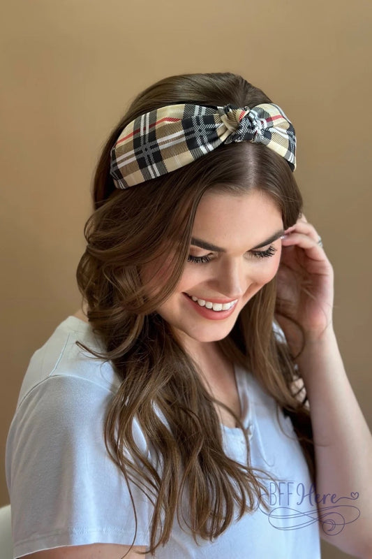 Fall Plaid Headband - BFF Here