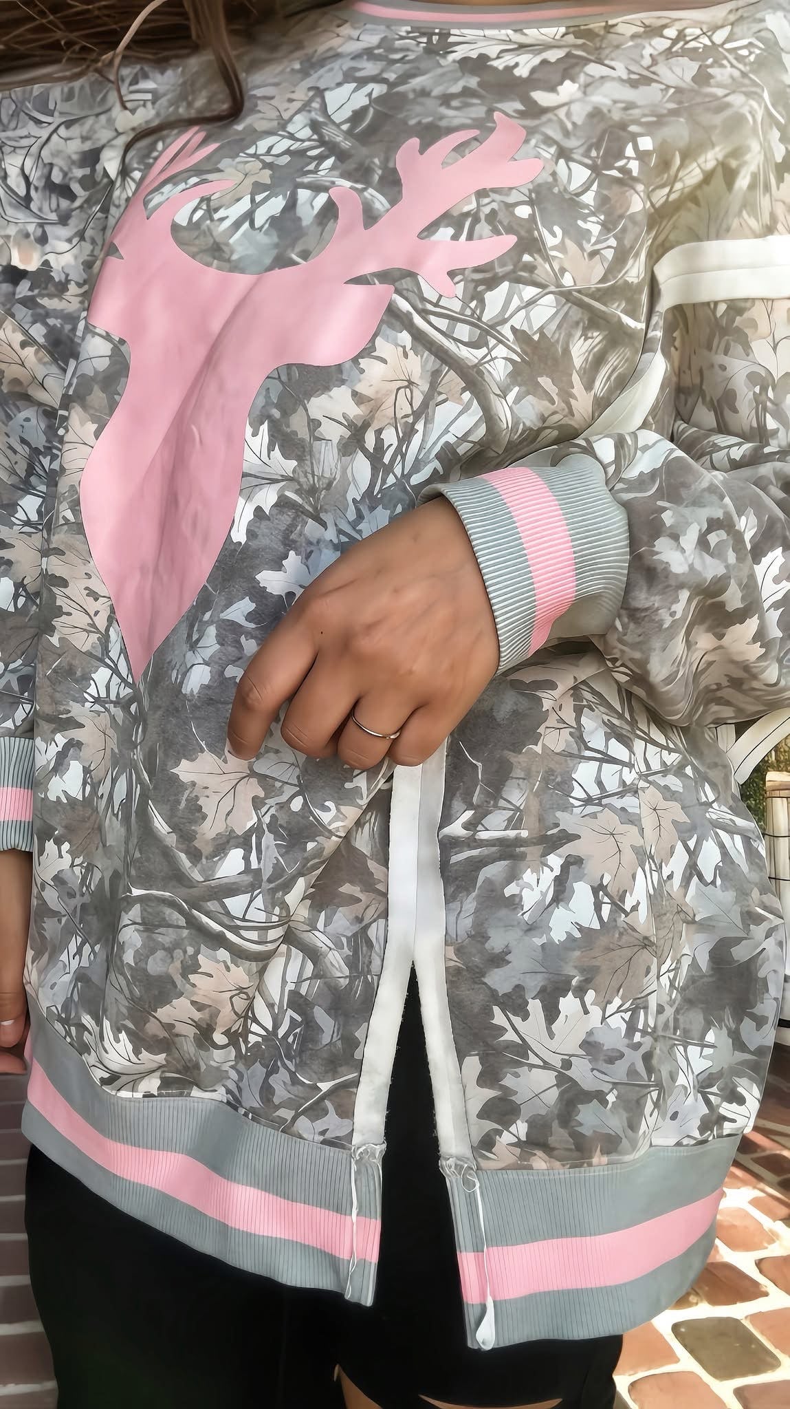 PREORDER: Camo Deer Sweatshirt by JadyK (ETA:  Mid November) - BFF Here