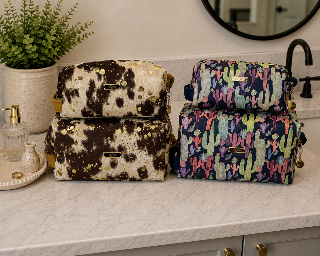 PREORDER: Bobbie Bags / Pastel Cactus by Makup Junkie Bags (ETA: 4-6 weeks)