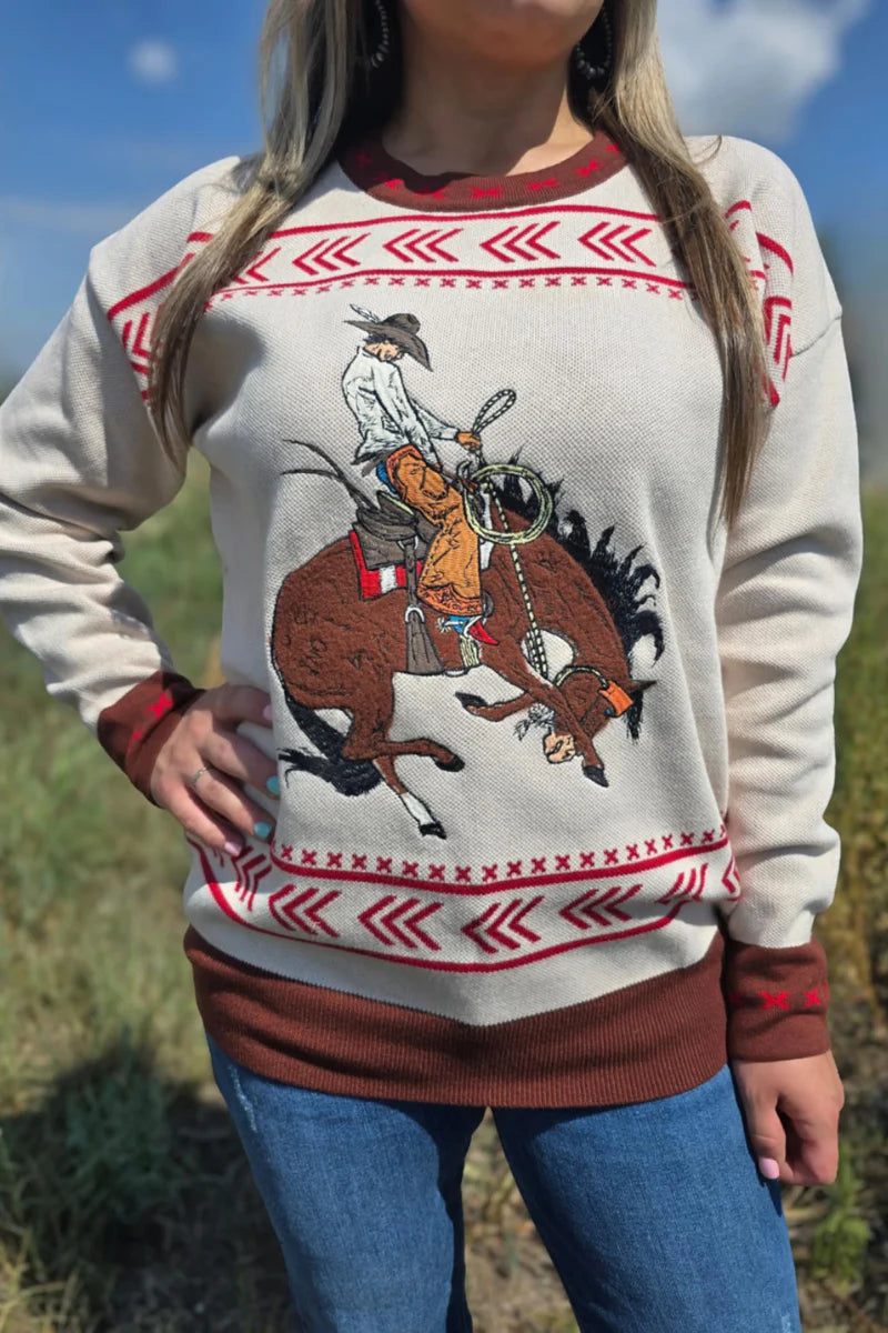 Dust and Spurs Knit Sweater by Sterling Kreek - BFF Here