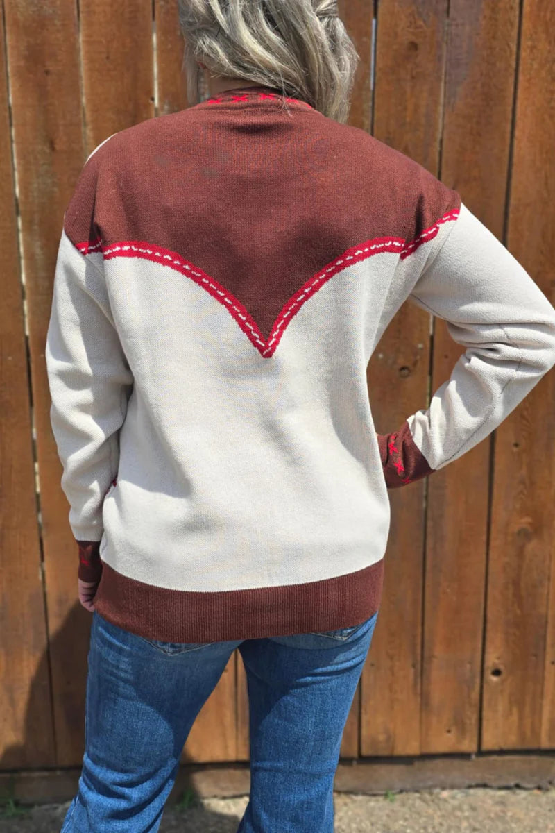 Dust and Spurs Knit Sweater by Sterling Kreek - BFF Here