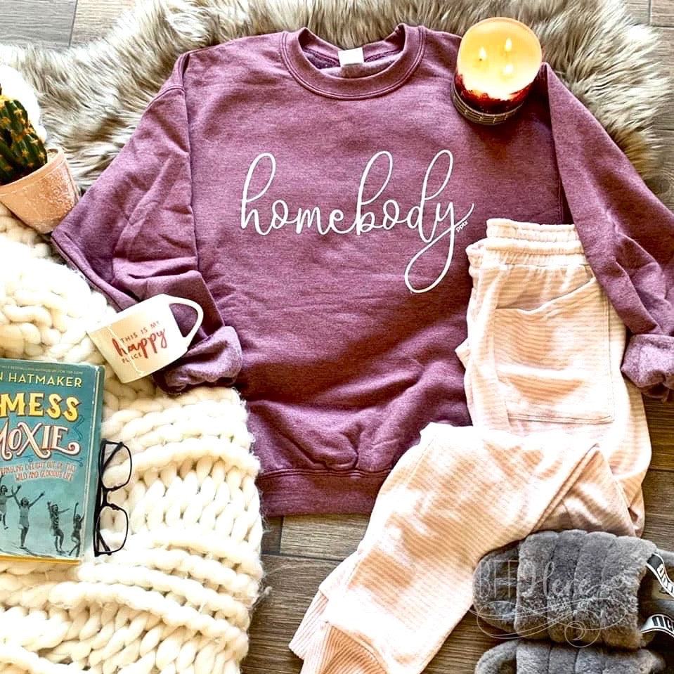 Home Sweet Home: The Heather Maroon Homebody Sweatshirt - BFF Here