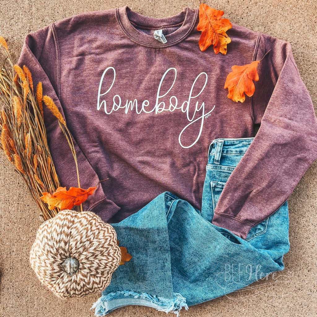 Home Sweet Home: The Heather Maroon Homebody Sweatshirt - BFF Here