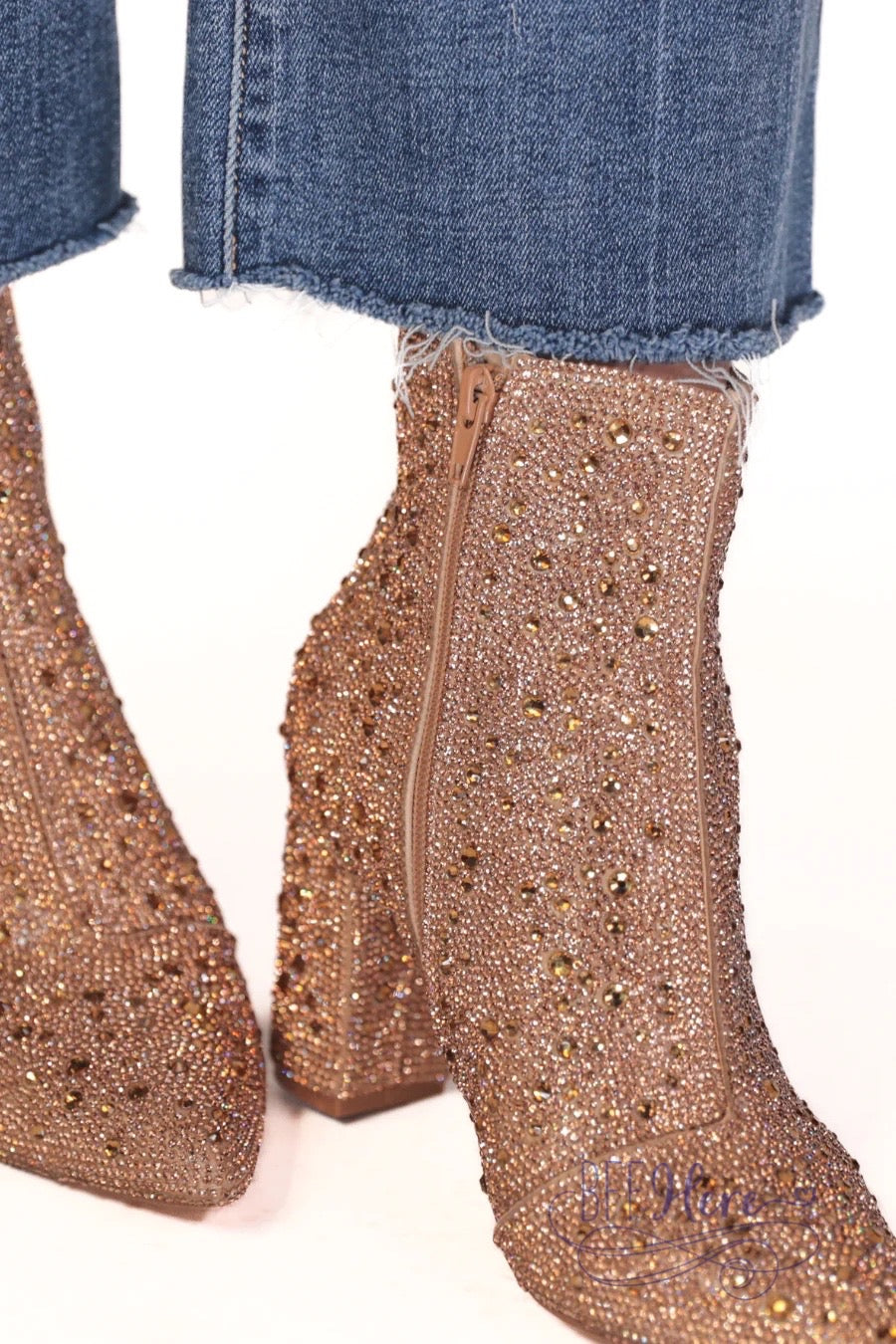 PREORDER-Made For Sparkling Rhinestone Booties (Ships End of October) - BFF Here