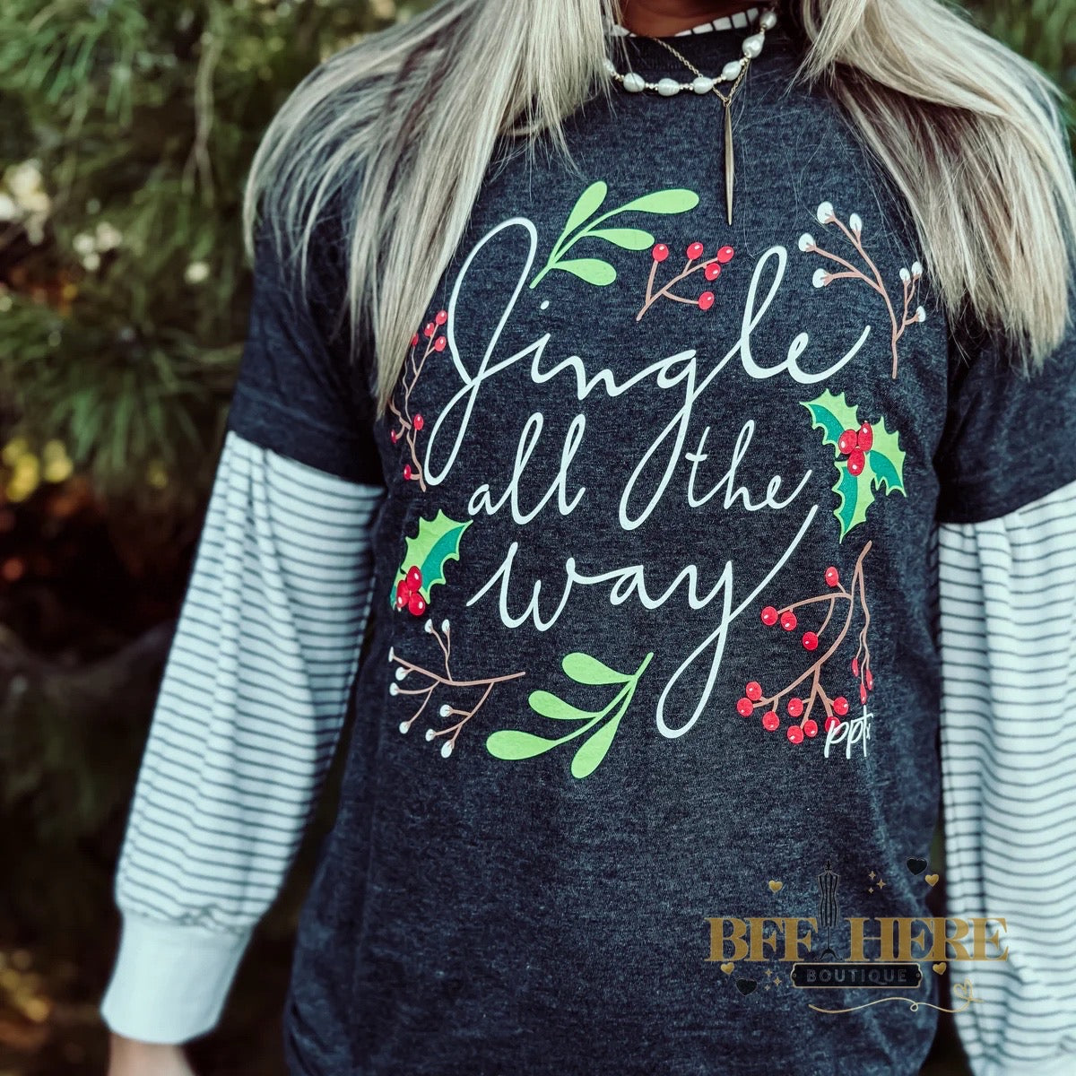 Jingle All The Way Tee - BFF Here