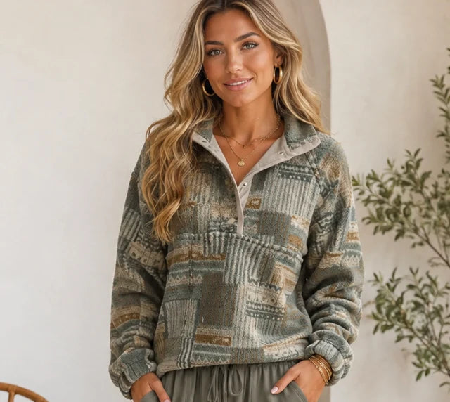 PREORDER: Patchwork Pines Pullover (ETA: September / October)