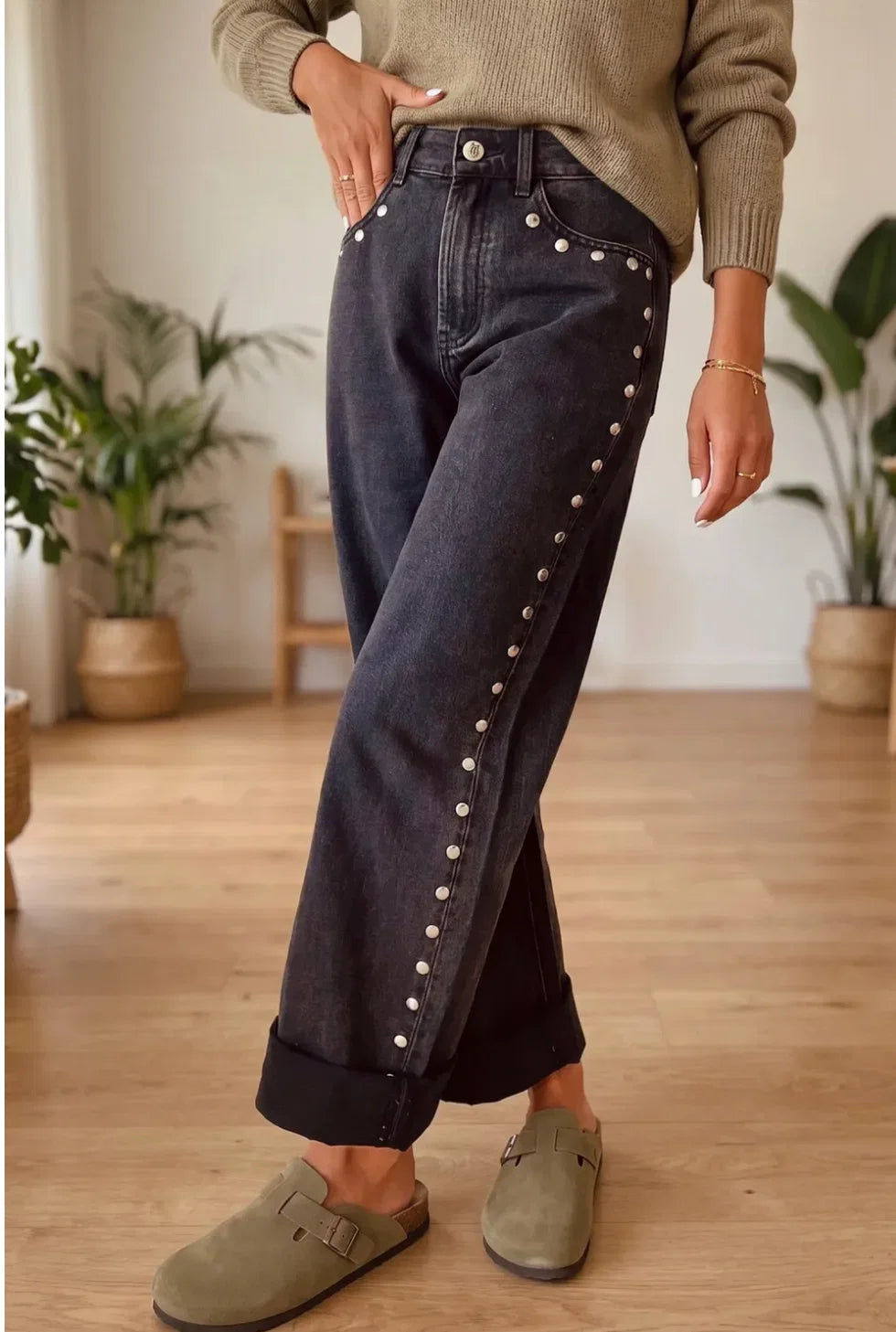 PREORDER: Studded & Unbothered Jeans (ETA: September / October )