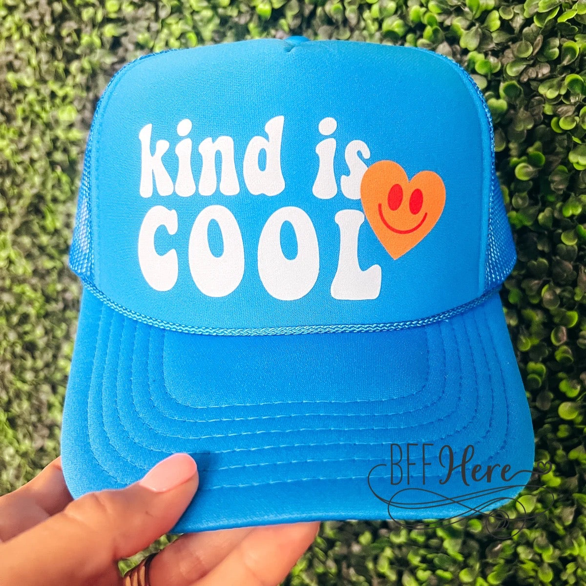 Chill Vibes: 'Kind is Cool' Trucker Hat - BFF Here