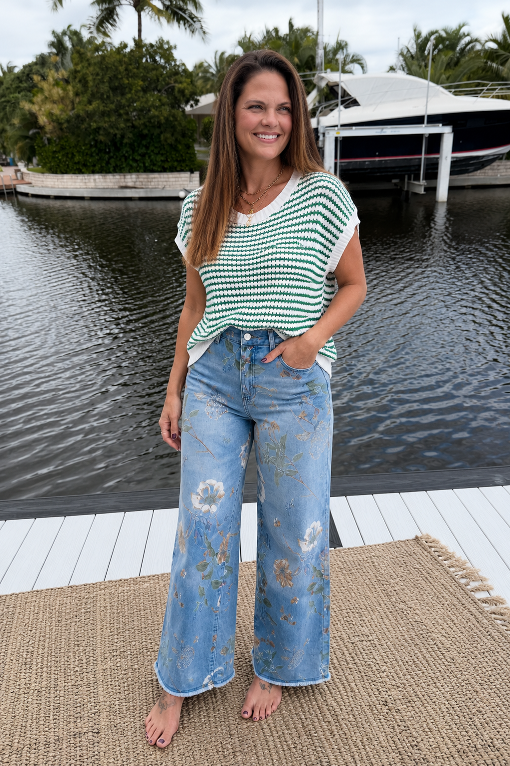 PREORDER: Coastal Stripe Knit Top (ETA: September / October)