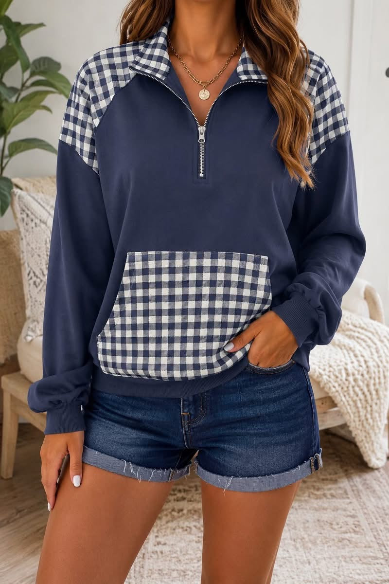 PREORDER: Check Me Out Half Zip Pullover (ETA: September / October)
