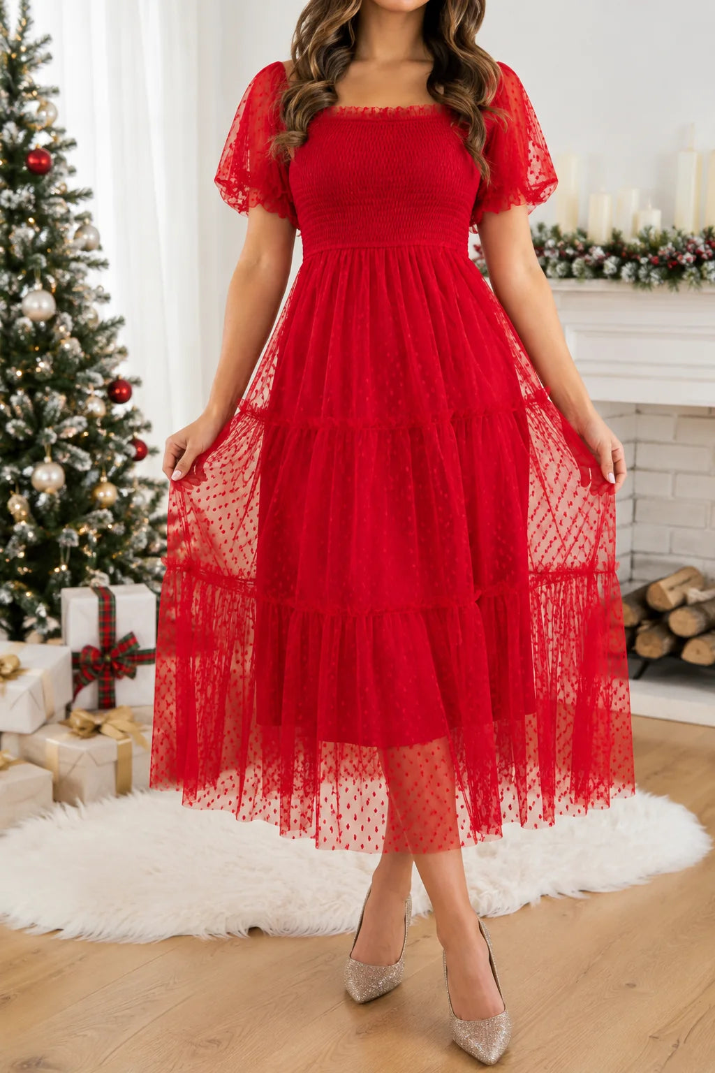 PREORDER: Scarlet Holiday Romance Dress (ETA: October)