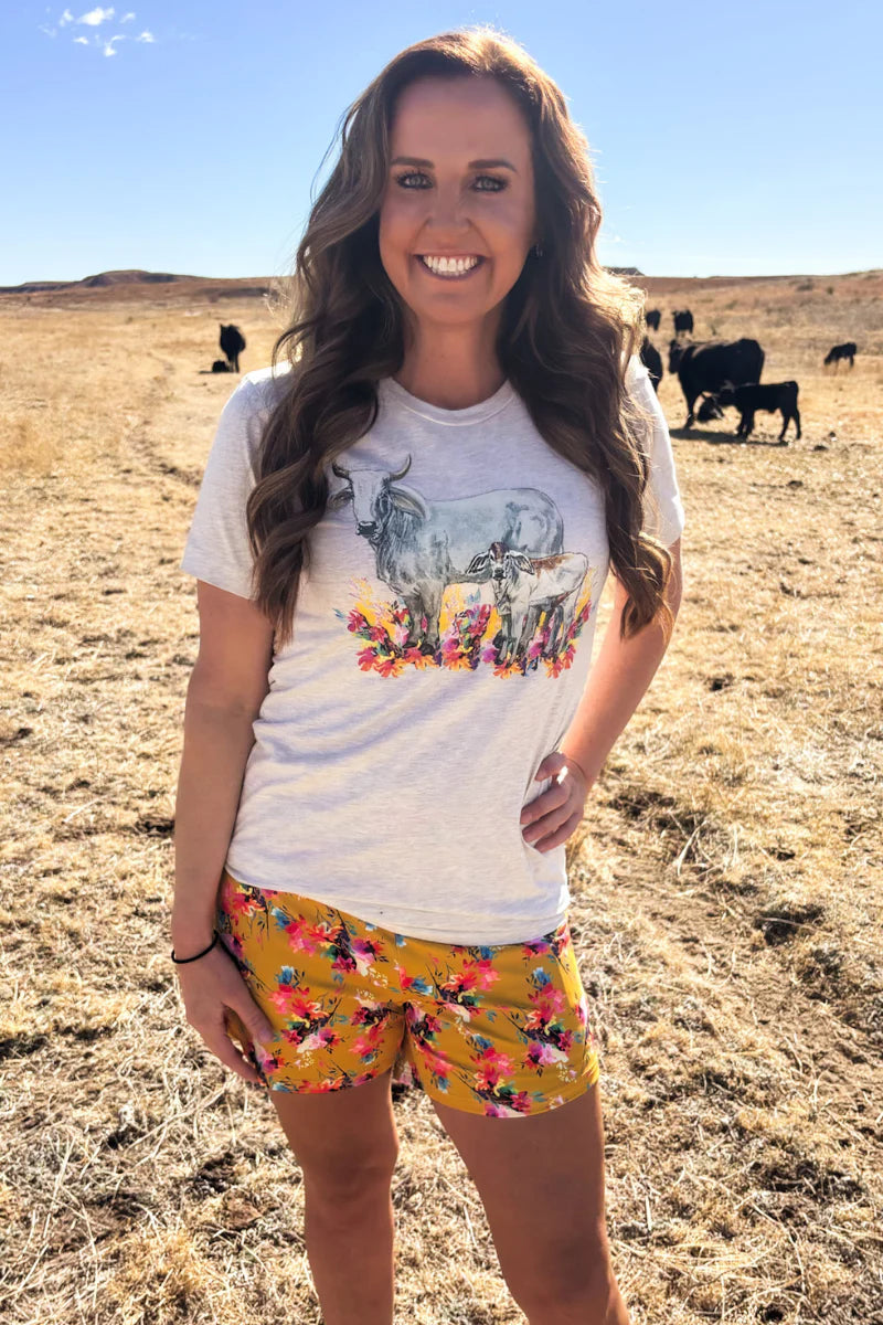 Brahman Wildflower Tee  by Sterling Kreek - BFF Here