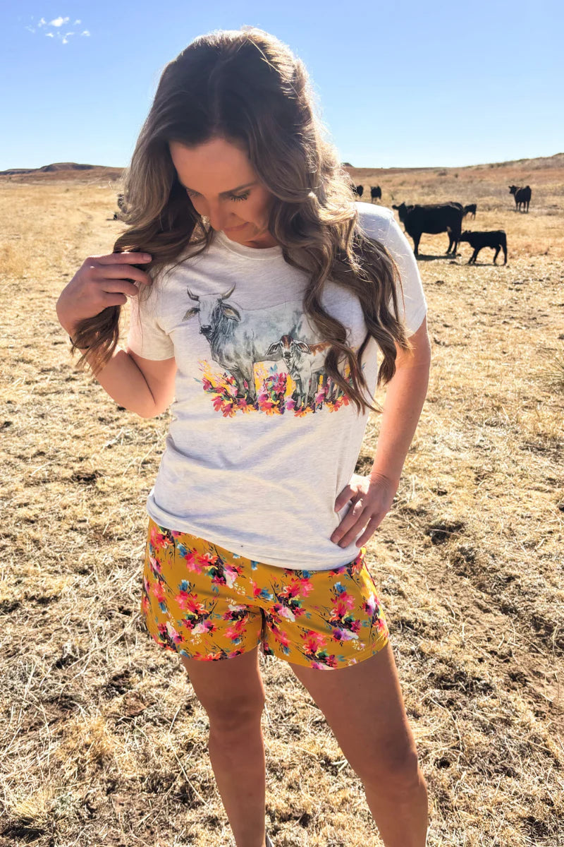 Brahman Wildflower Tee  by Sterling Kreek - BFF Here