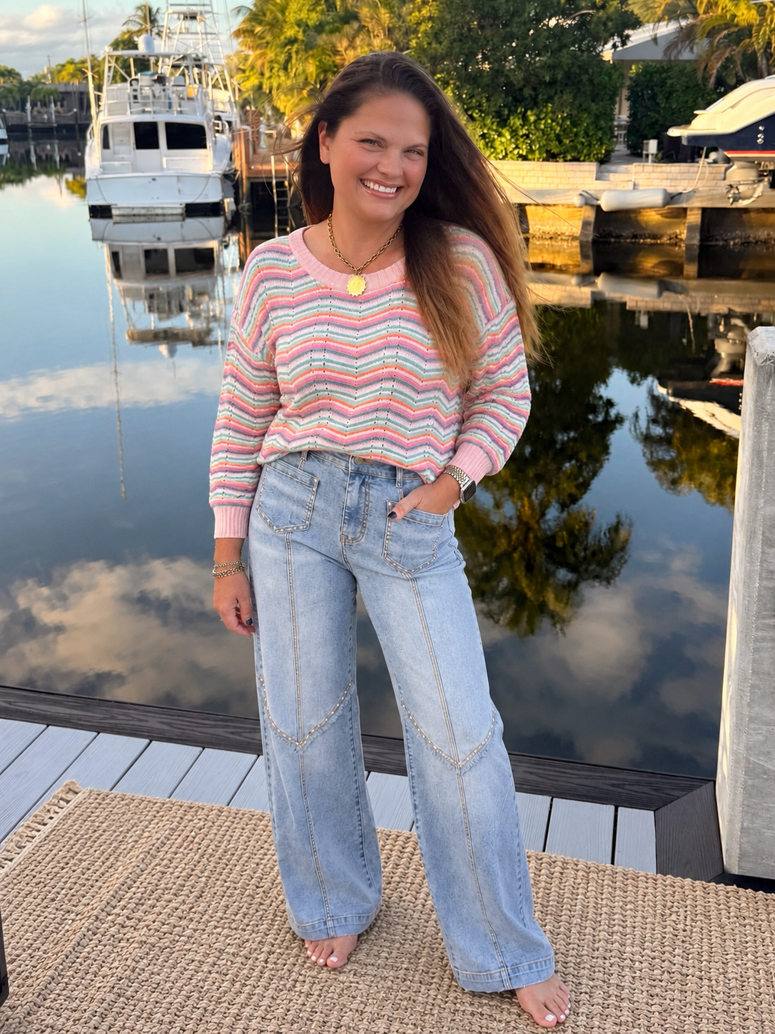 PREORDER: Front & Center Wide Leg Jeans (ETA: October )