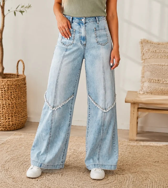 PREORDER: Front & Center Wide Leg Jeans (ETA: October )
