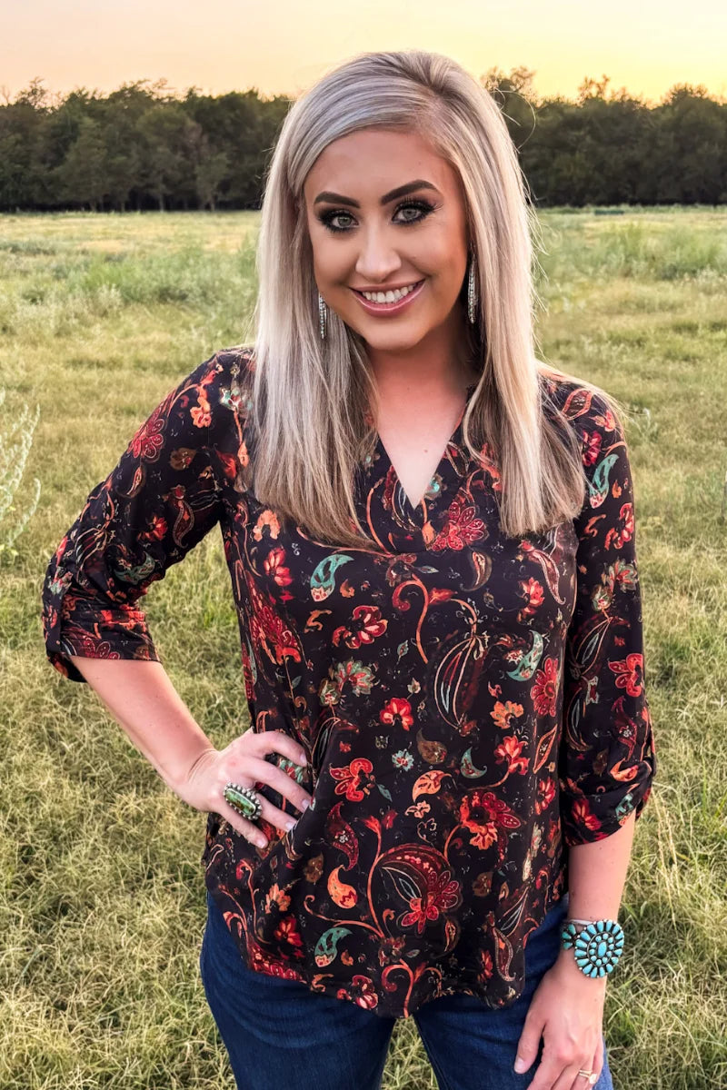 Copper Rose Top by Sterling Kreek (Ships 1-2 weeks)