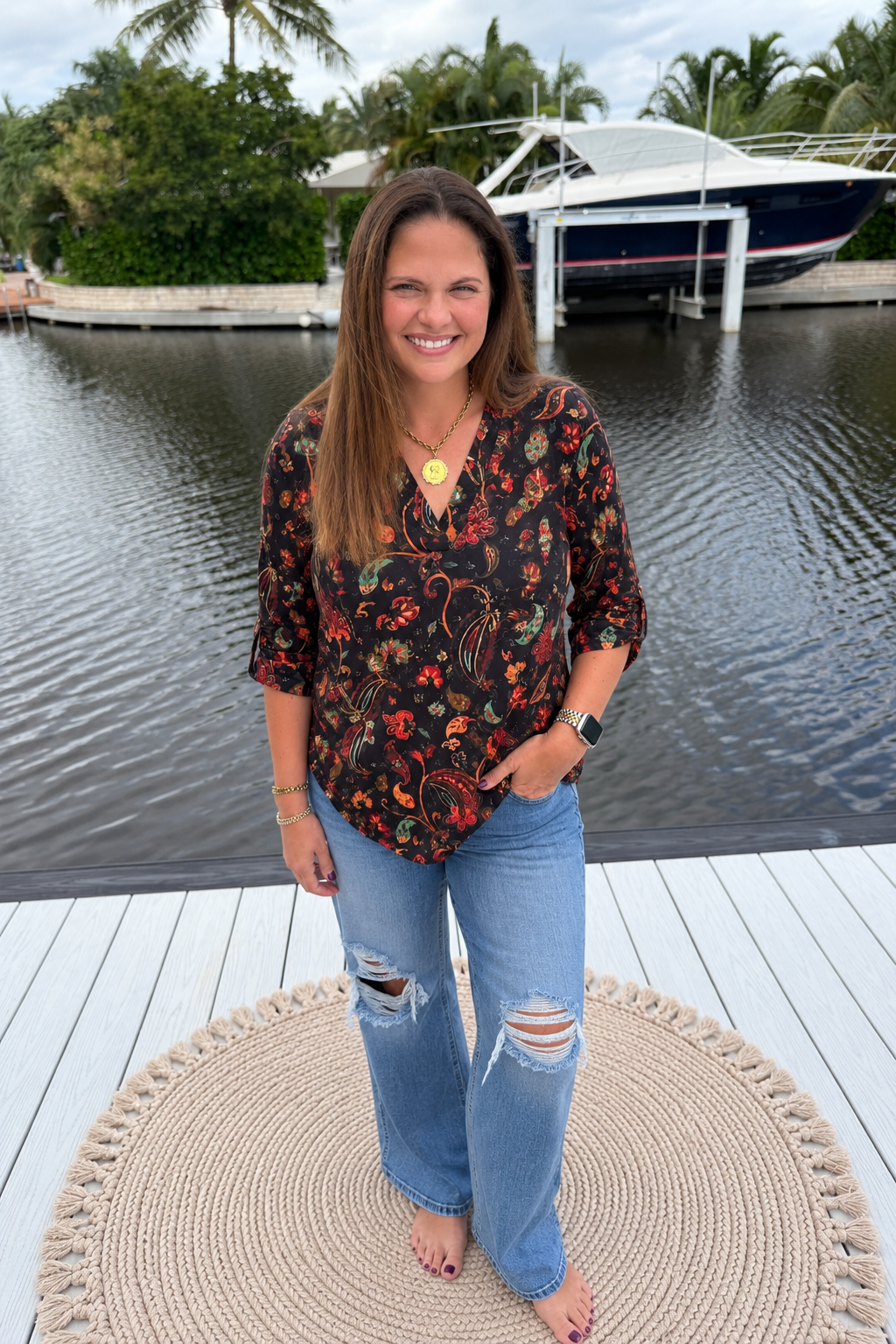 Copper Rose Top by Sterling Kreek (Ships 1-2 weeks)