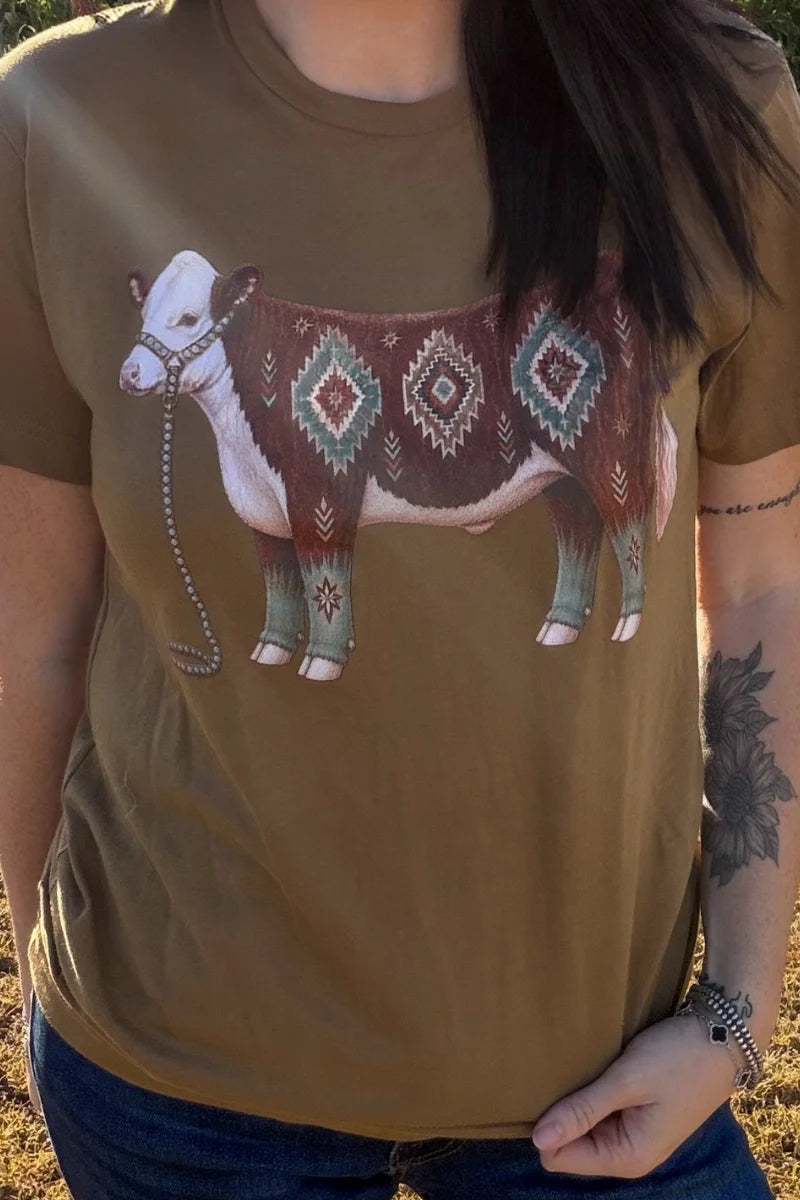 Show Steer Showoff Tee by Sterling Kreek (Ships 1-2 weeks)