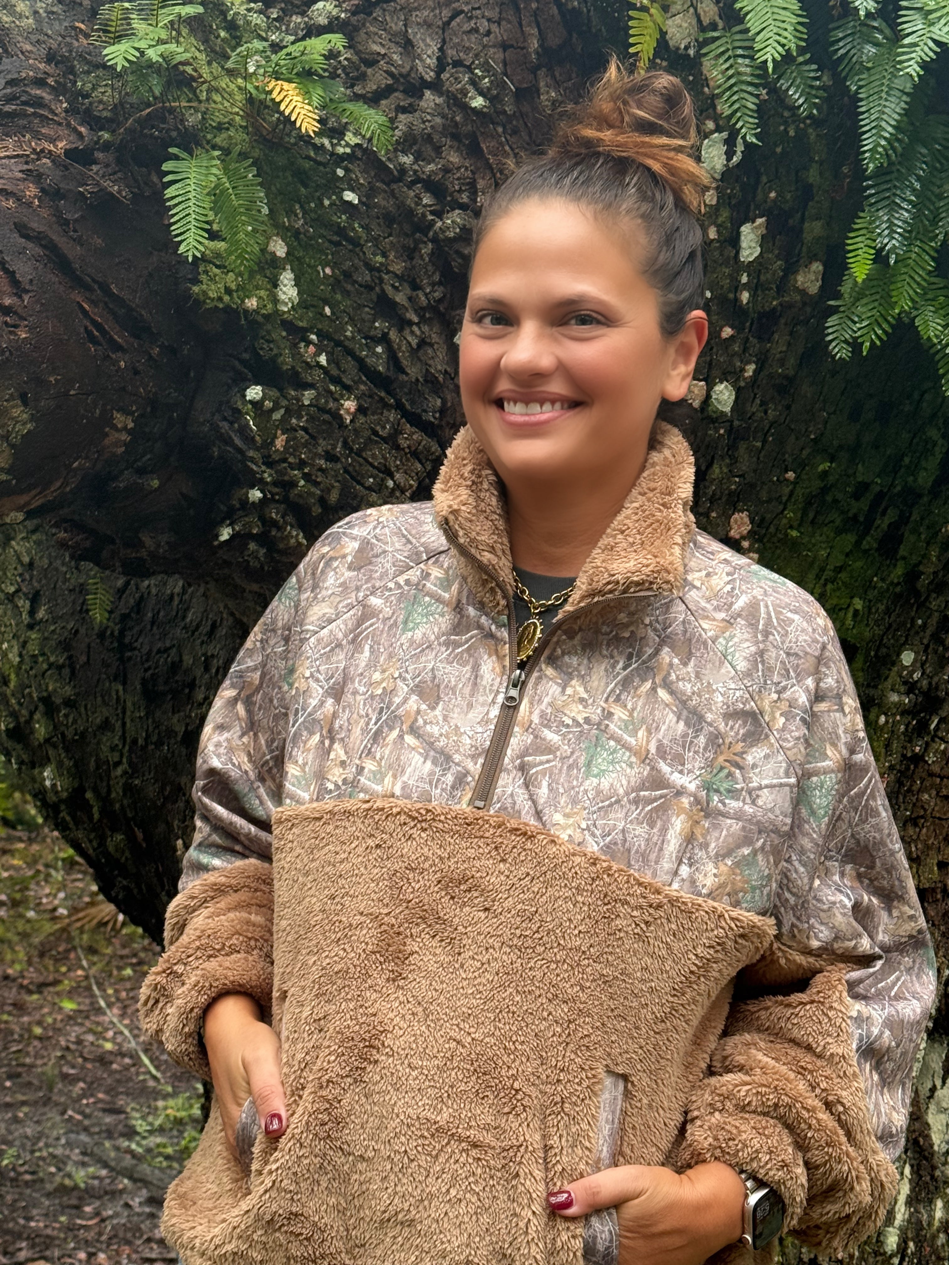 Camo Sherpa Pullover by Blakeley - BFF Here