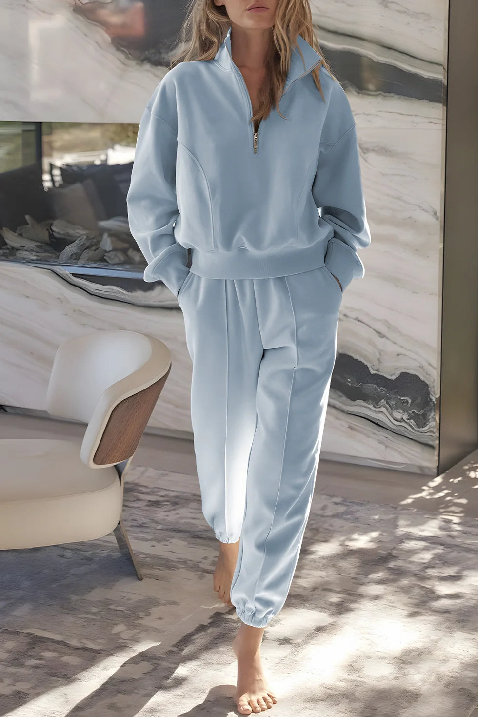 PREORDER: The Everyday Luxe Half-Zip Set  (ETA: October)