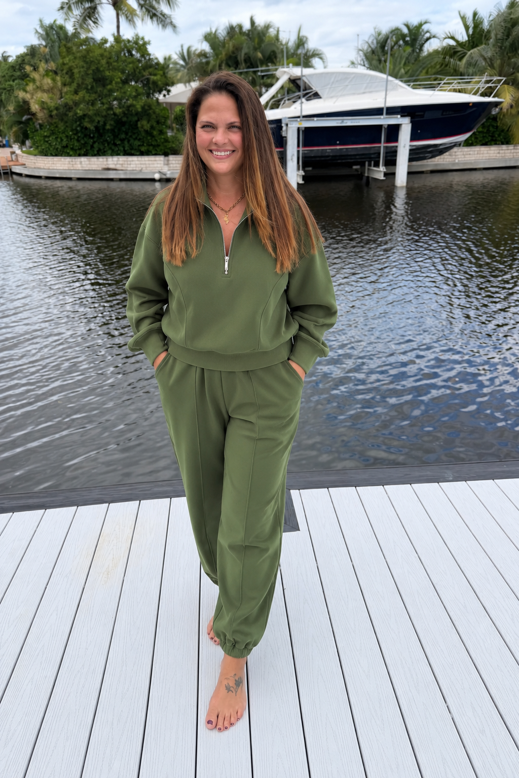 PREORDER: The Everyday Luxe Half-Zip Set  (ETA: October)