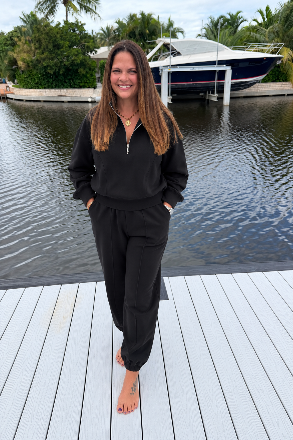 PREORDER: The Everyday Luxe Half-Zip Set  (ETA: October)